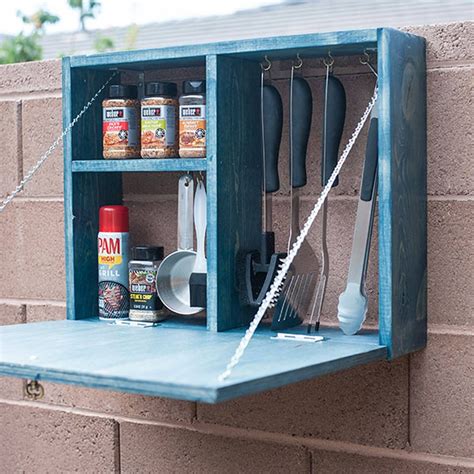 outdoor bbq tools storage